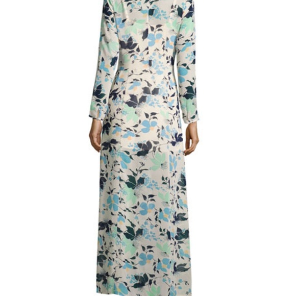 NWOT - LUCCA  floral print long slv wrap dress -L - Picture 2 of 5